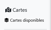 Capture d'écran de la fonctionnalité Cartes